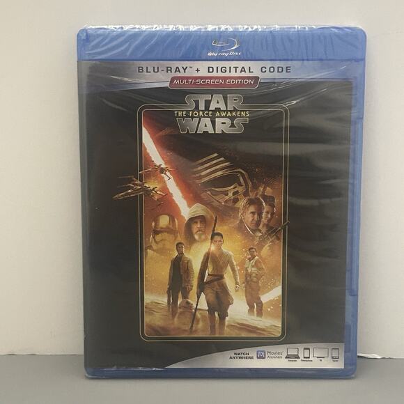 Disney Other - Star Wars The Force Awakens Blu ray Includes Digital Code Disney Lucasfilm